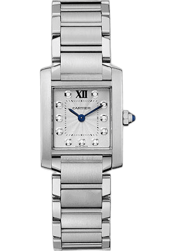 Cartier Tank Française Tank Francaise Watch - 25.35 mm Steel Case - Diamond Dial - WE110006 25.35mm Watch Ref. WE110006
