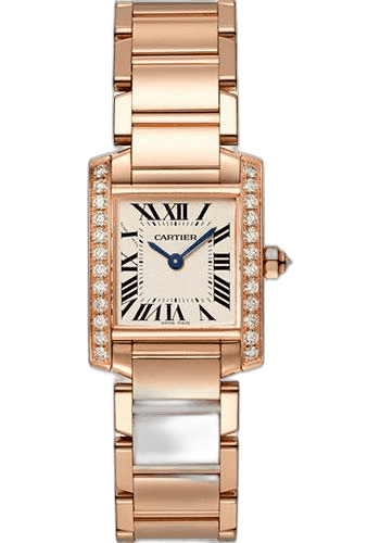 Cartier Tank Française Tank Francaise Watch - 25 mm Pink Gold Diamond Case - WJTA0022 25mm Rose Gold Ref. WJTA0022