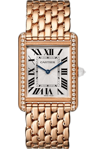 Cartier Tank Louis Cartier Watch - 33.7 mm Pink Gold Diamond Case - WJTA0021 33.7mm Rose Gold Timepiece [WJTA0021
