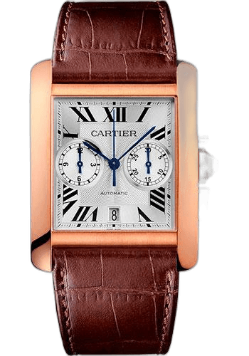 Cartier Tank MC Watch - 34.3 mm Pink Gold Case - Silver Dial - Dark Brown Alligator Strap - W5330005 34.3mm Rose Gold (W5330005