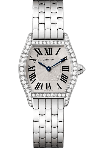 Cartier Tortue Watch - 30 mm White Gold Diamond Case - WA501011 30mm (WA501011