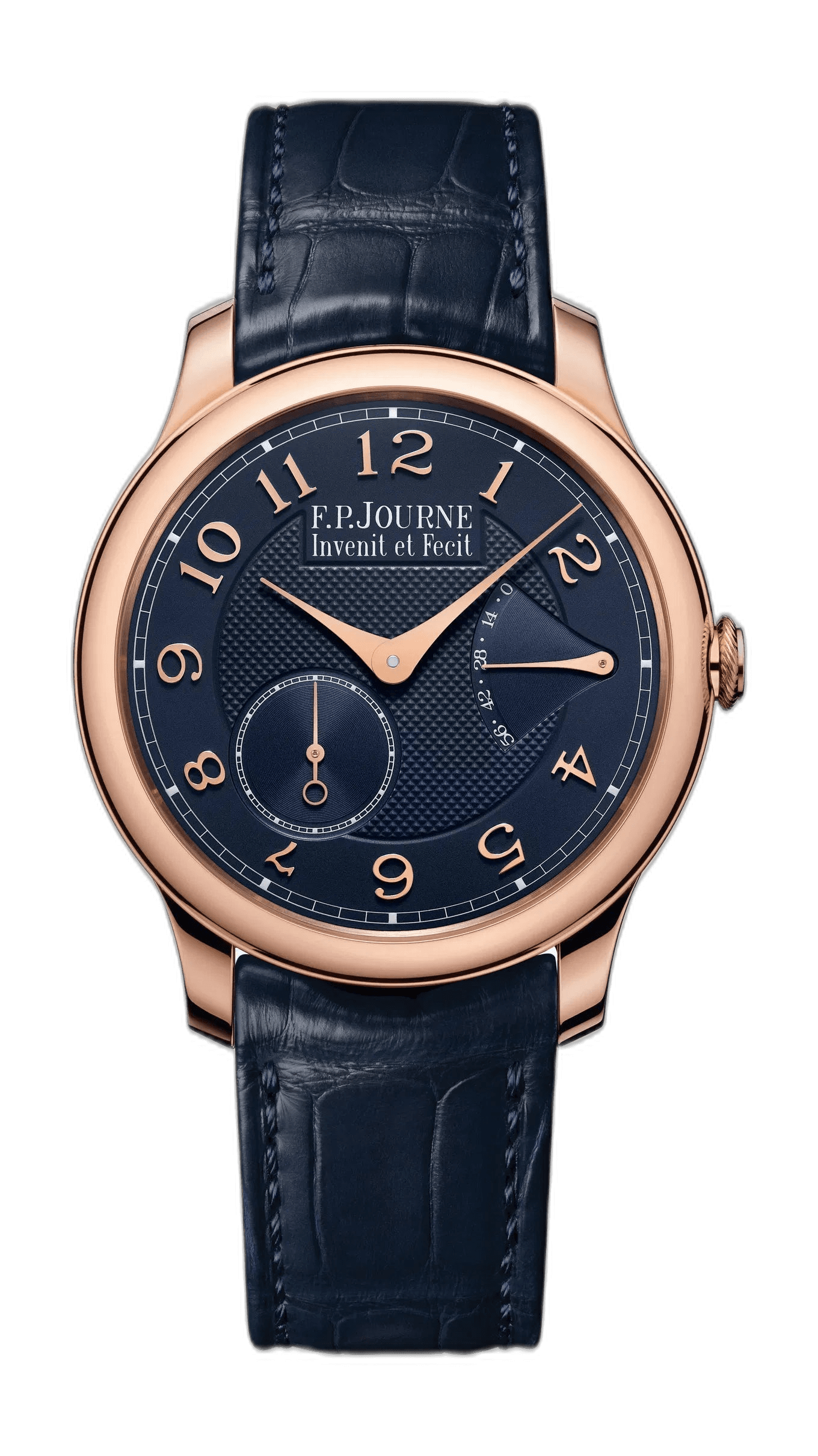 F.P.Journe Chronomètre Souverain 18K 6N Gold — Blue Guilloche Dial | Ref. 1304