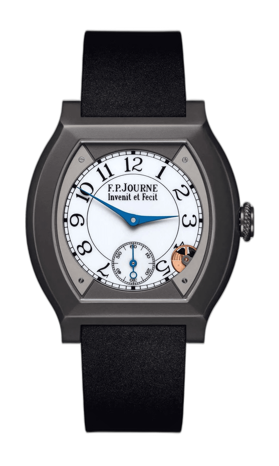F.P.Journe Élégante 40 Titanium — White Sapphire Dial, Black Strap | Ref. Calibre 1210
