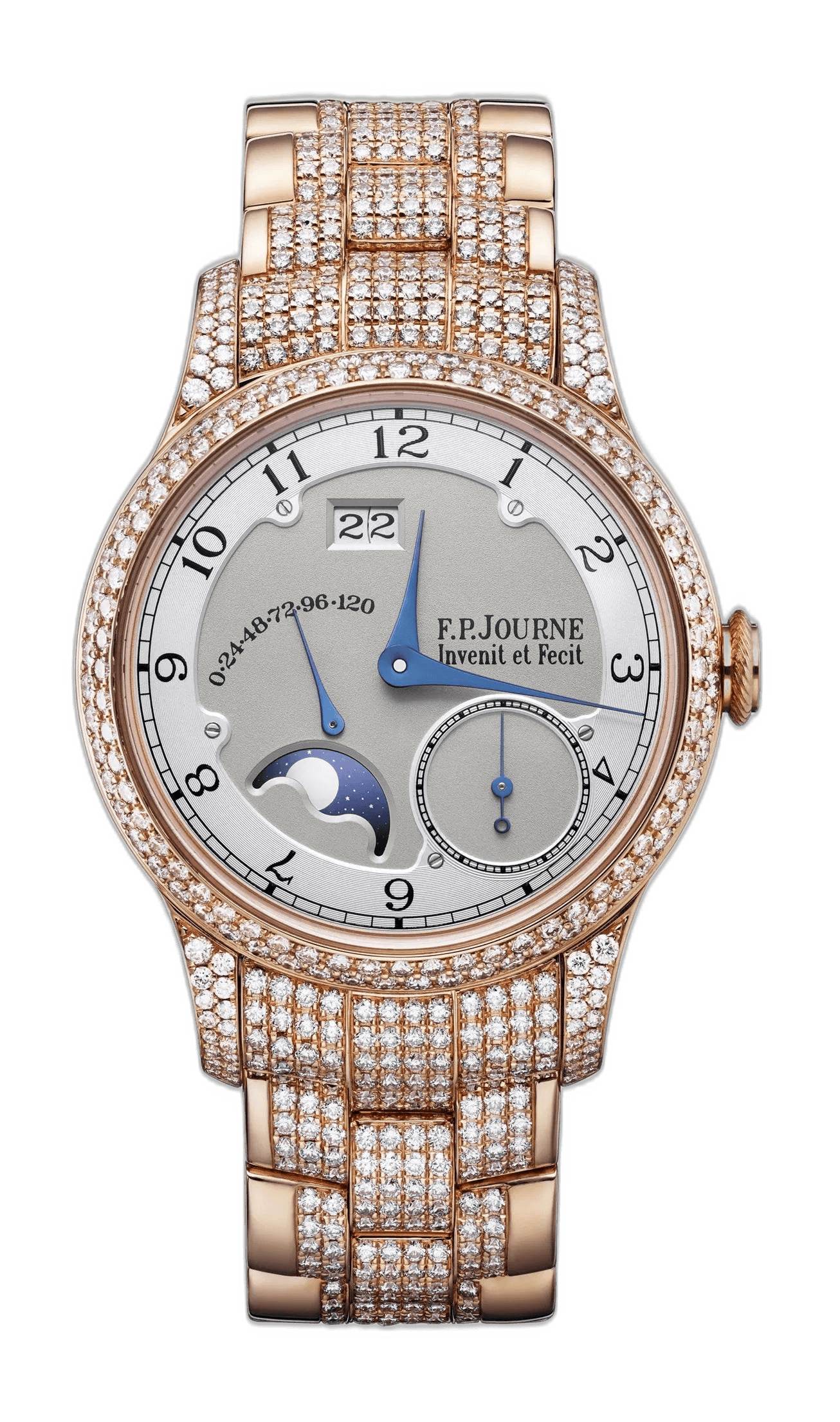 F.P.Journe Divine 18K 6N Gold — Gray Guilloché Dial with Diamonds | Ref. 1300.3