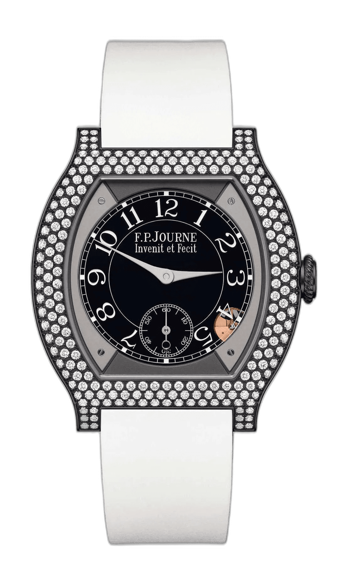 F.P.Journe Élégante 40 Titanium — Black Sapphire Dial with Diamond Bezel | Ref. 1210