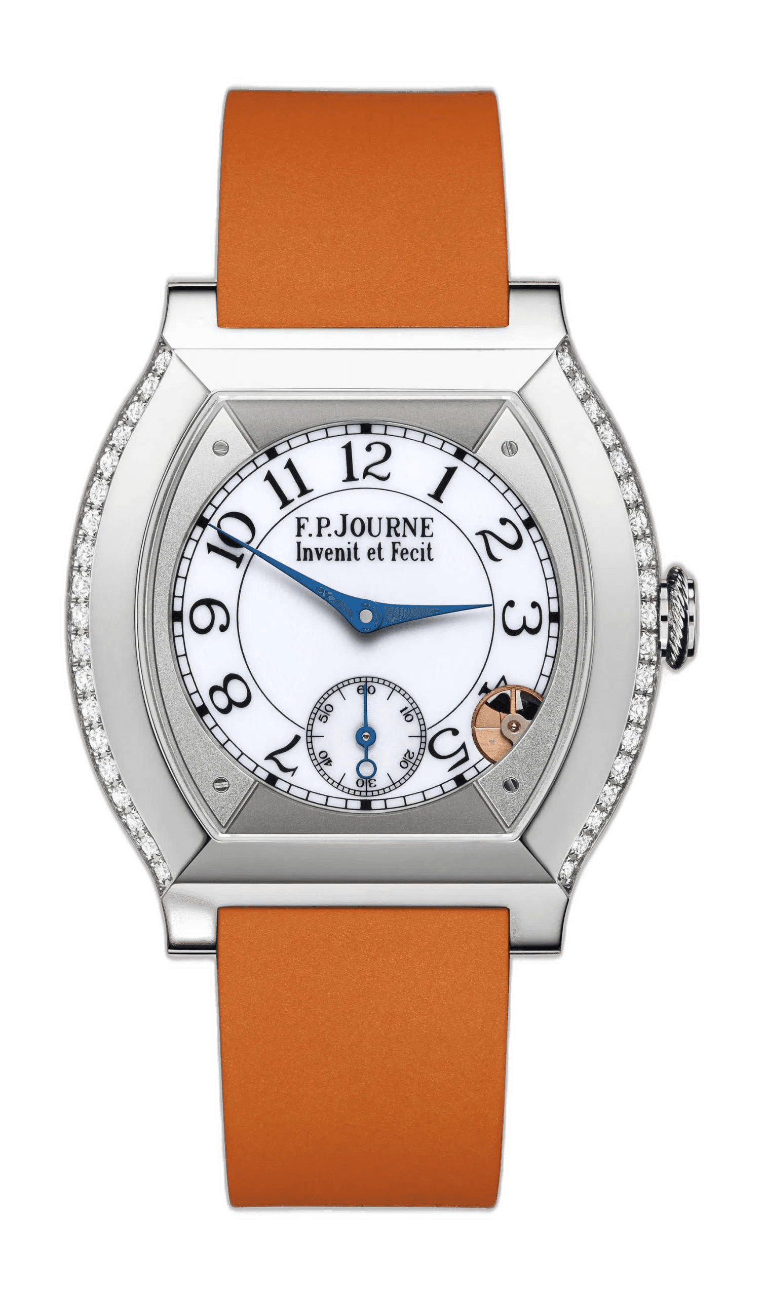 F.P.Journe Élégante 40 Titanium — White Dial with 2 Rows of Diamonds | Ref. 1210
