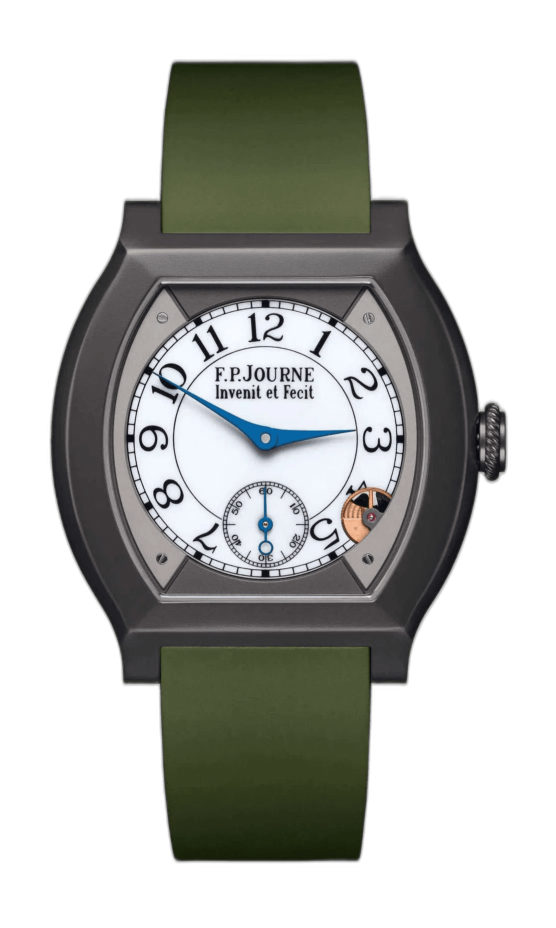 F.P.Journe Élégante Titanium — White Sapphire Dial, Green Strap | Ref. 1210