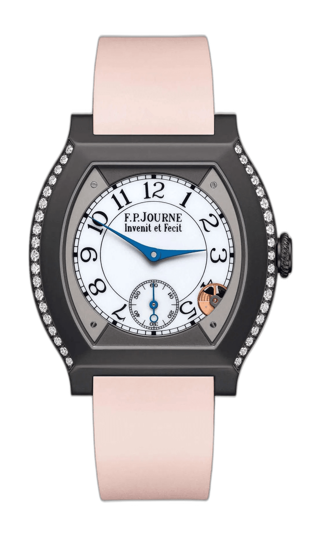 F.P.Journe Élégante 40 Titalyt — White Sapphire Dial, 2 Diamond Rows | Ref. 1210