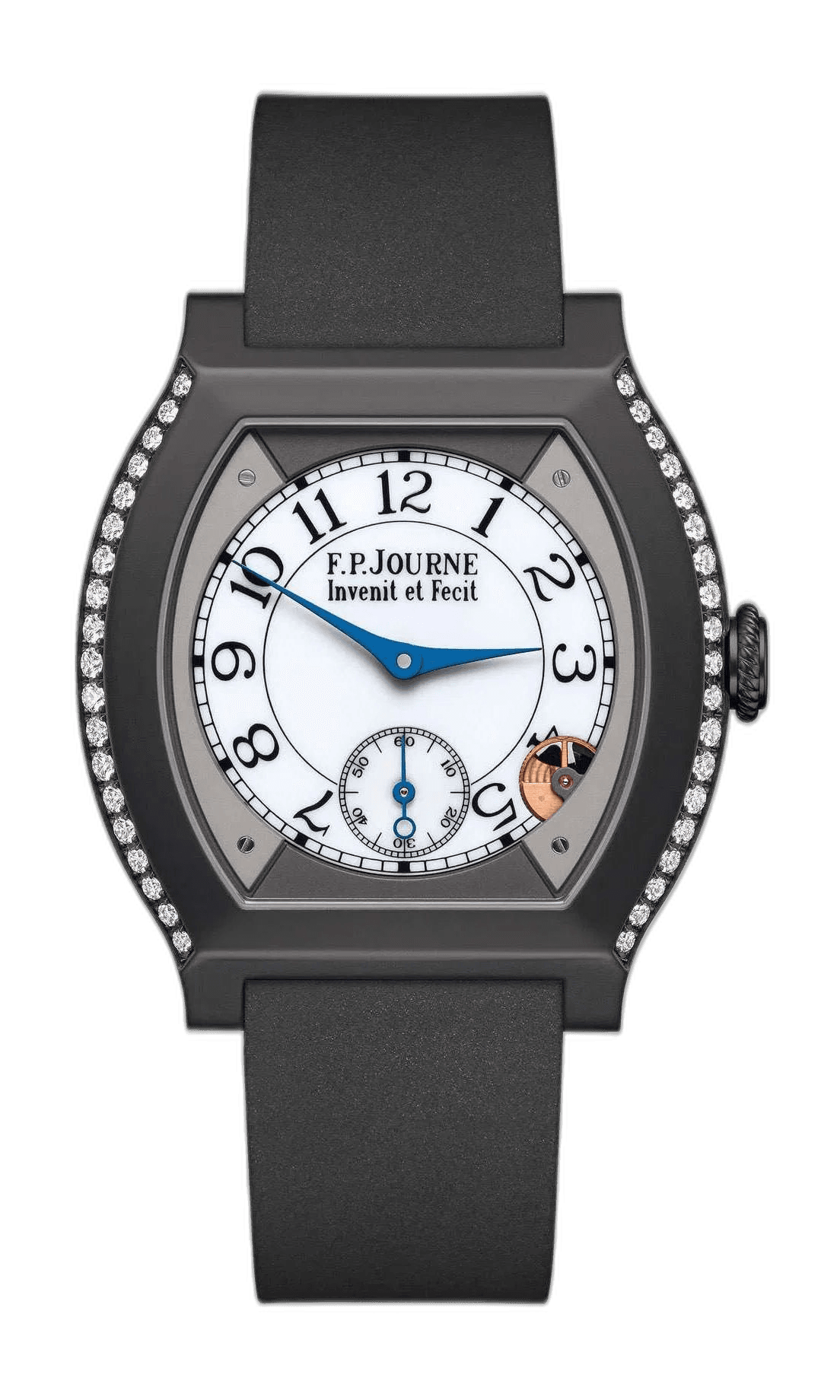 F.P.Journe Élégante 40 Titanium — White Sapphire Dial with Diamond Bezel | Ref. 1210