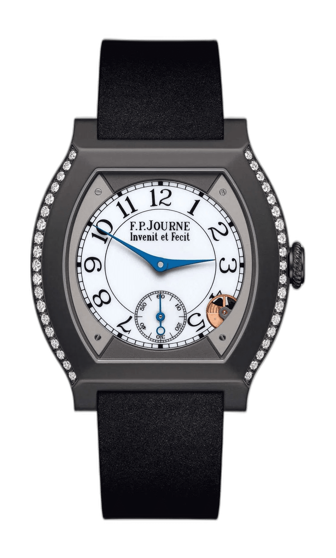 F.P.Journe Élégante 40 Titanium — White Sapphire Dial, 2-Row Diamonds | Ref. 1210