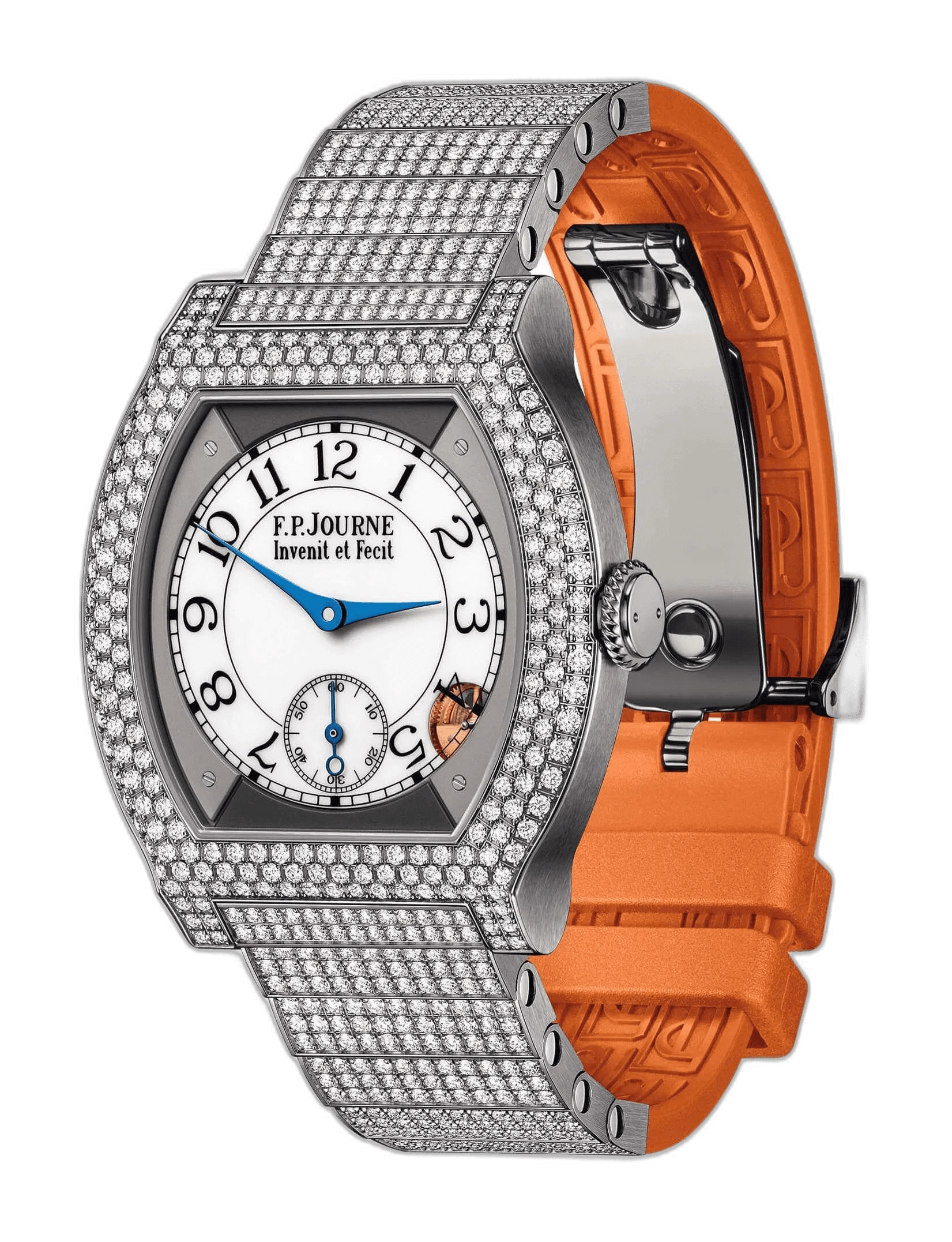 F.P.Journe Élégante 40 Titanium — White Dial, Diamond Bezel, Set Bracelet | Ref. Cal. 1210