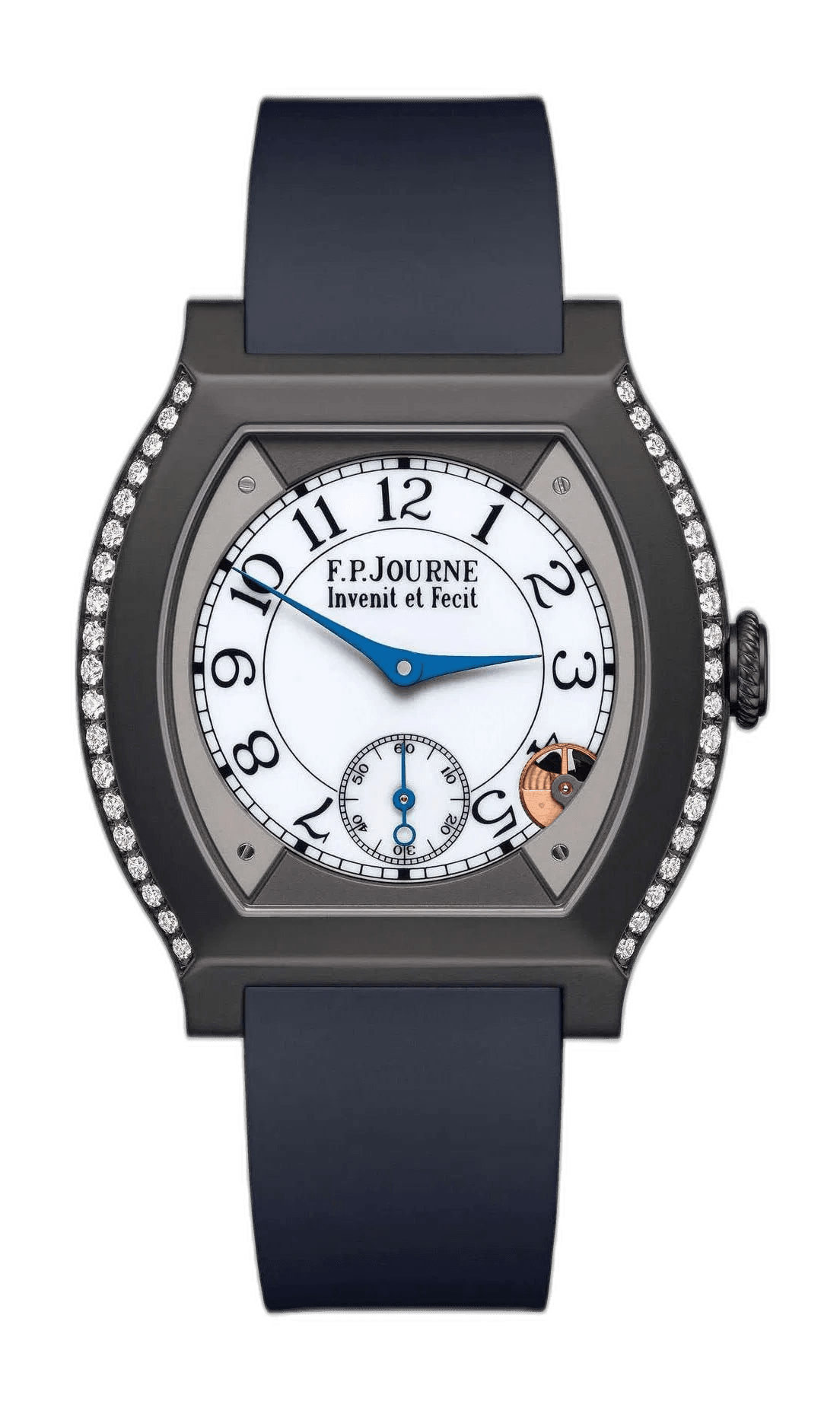 F.P.Journe Élégante 40 Titanium — Luminescent Sapphire Dial with Diamond Bezel | Ref. 1210