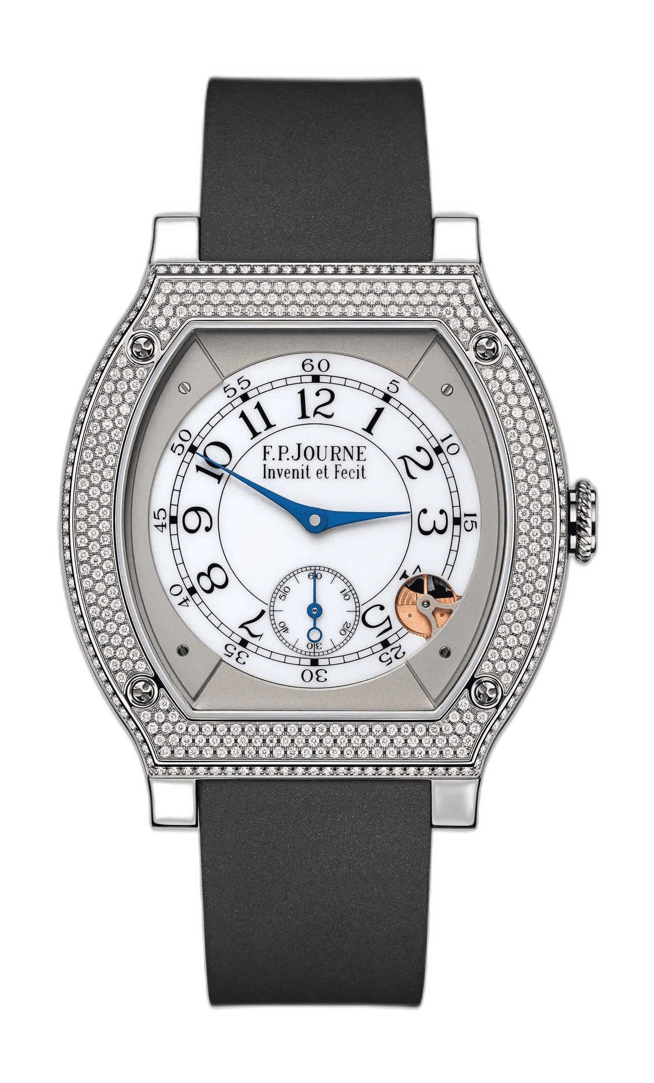 F.P.Journe Élégante 48 Titanium — White Sapphire Dial with Diamonds | Ref. 1210