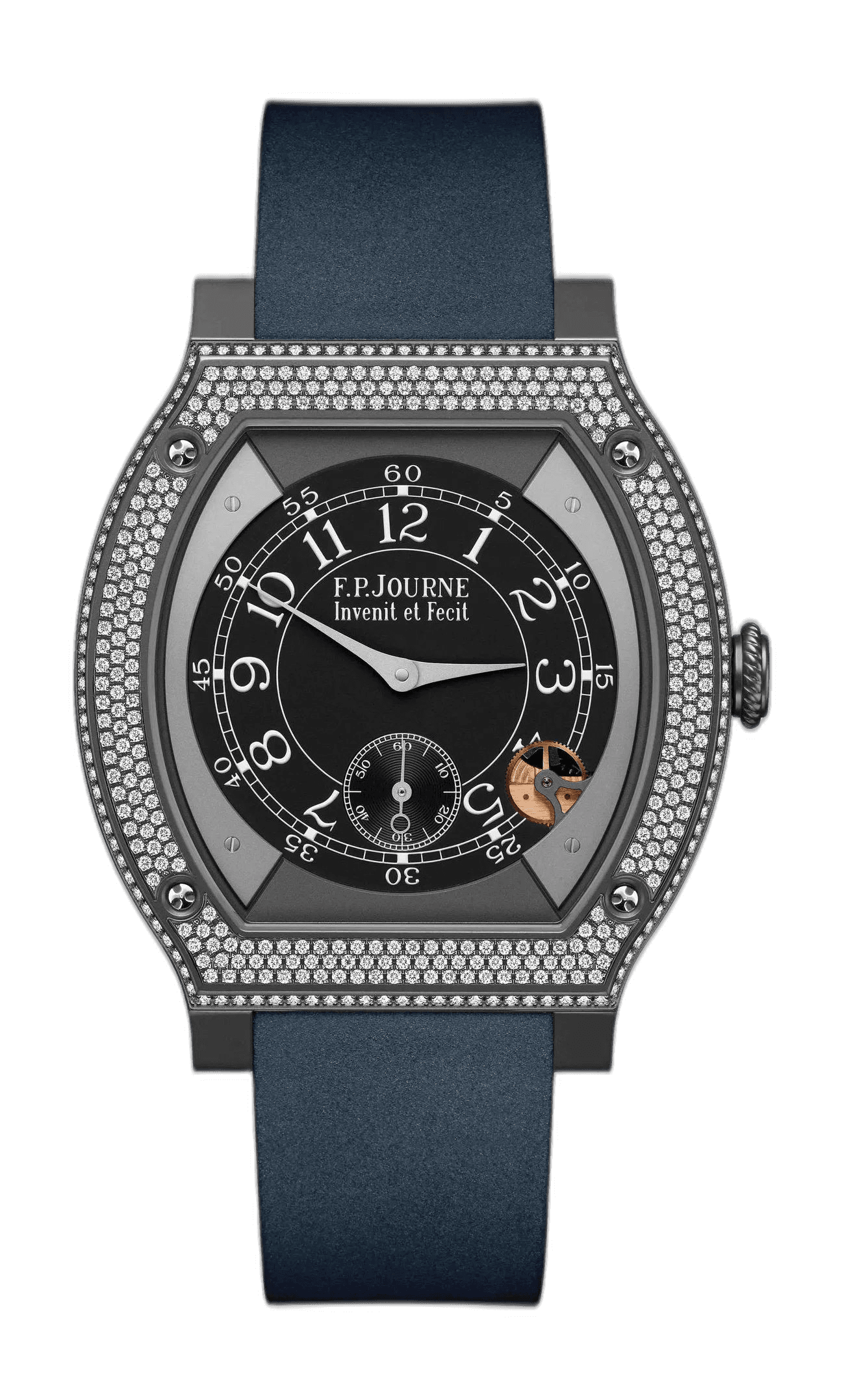 F.P.Journe Élégante 48 Titanium — Black Sapphire Dial with Titalyt Diamonds | Ref. 1210