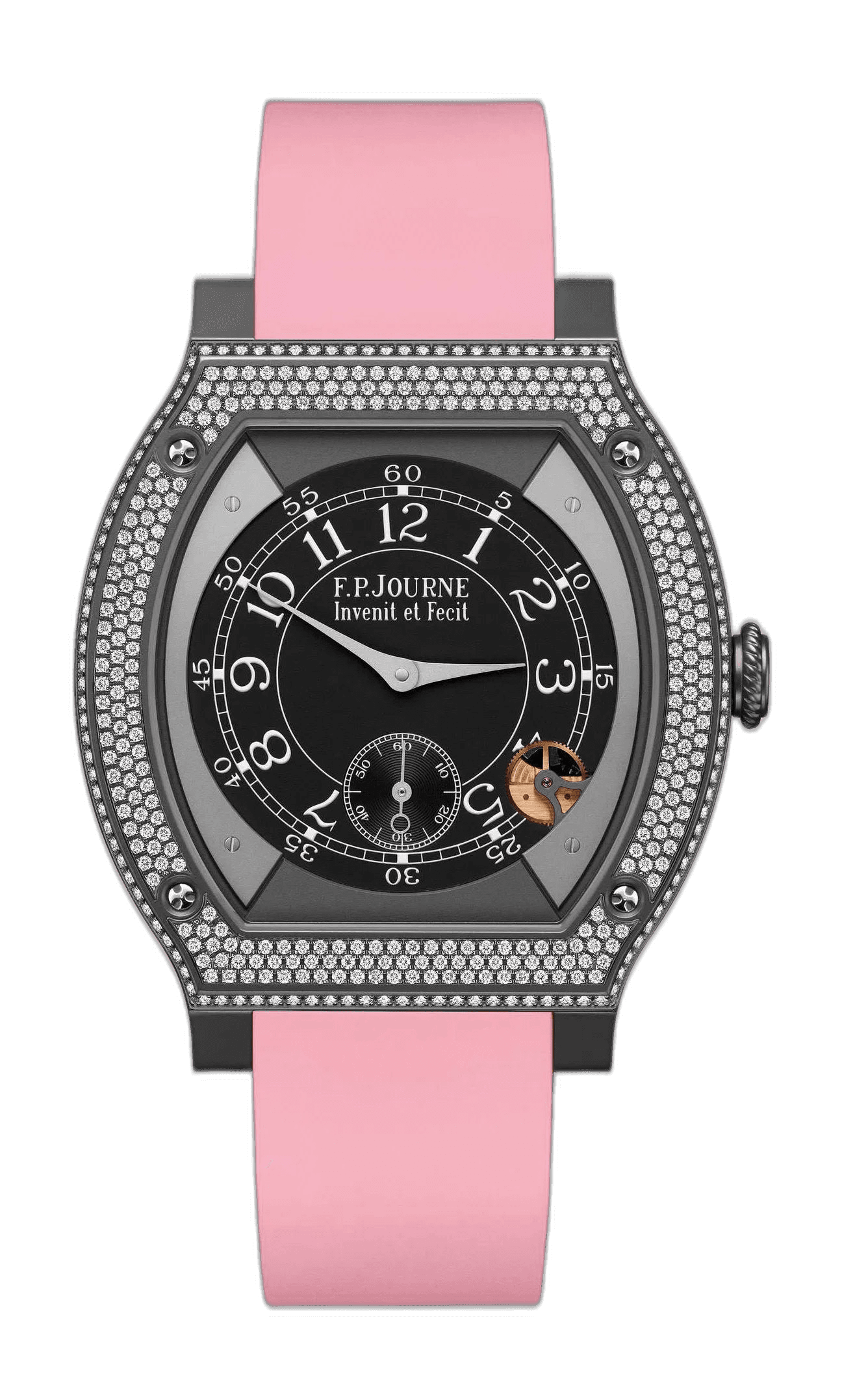 F.P.Journe Élégante 48 Titanium — Black Sapphire Dial with Diamonds | Ref. 1210