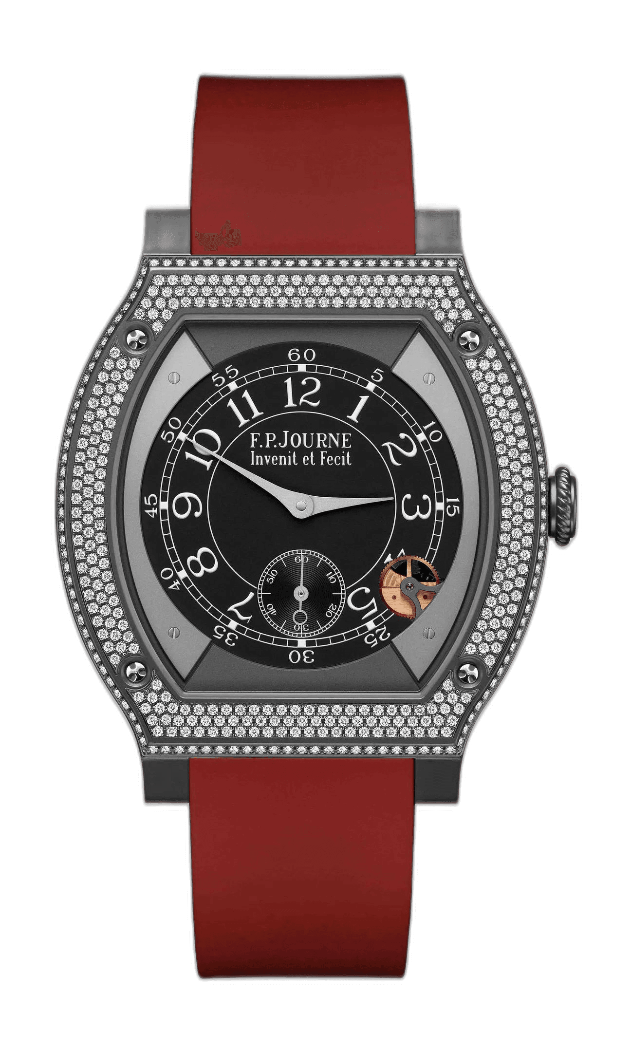 F.P.Journe Élégante 48 Titanium — Black Sapphire Dial with Diamonds | Ref. 1210