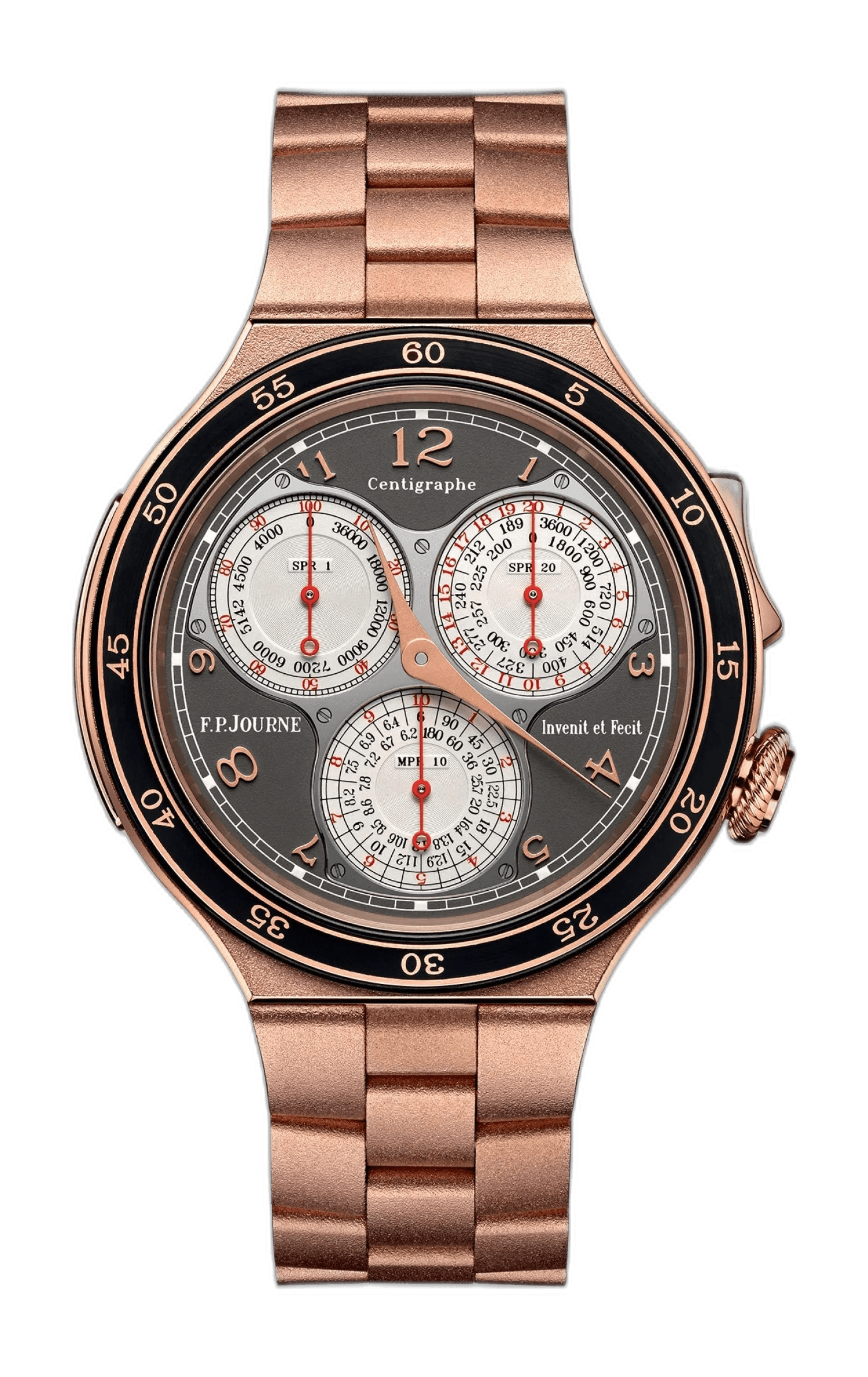 F.P.Journe LineSport Centigraphe 18K Gold — Gray Guilloché Dial | Ref. 1506