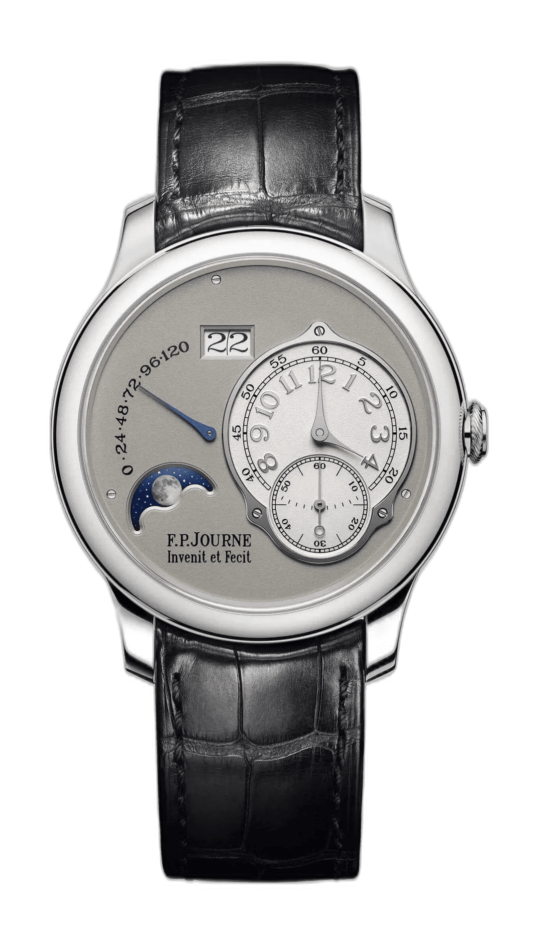 F.P.Journe Lune Platinum — Grey Gold Dial with Moon Phase | Ref. 1300.3
