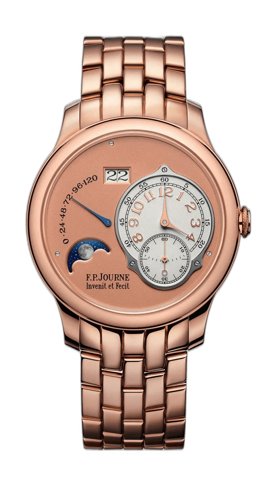 F.P.Journe Lune 18K Gold — Gold Dial with Moon Phase & Power Reserve | Ref. 1300.3