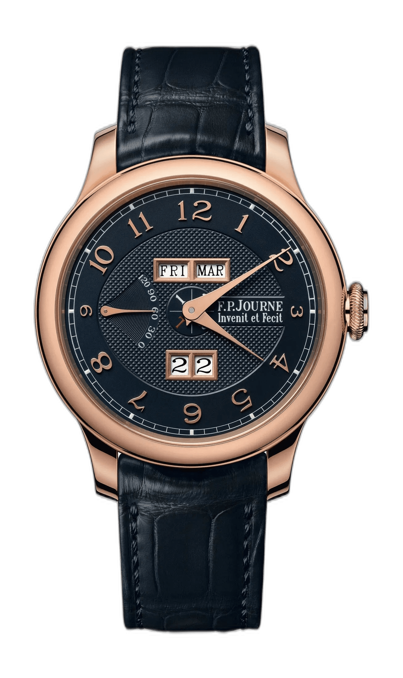 F.P.Journe Quantième Perpétuel 18K 6N Gold — Blue Guilloché Silver Dial | Ref. 1300.3