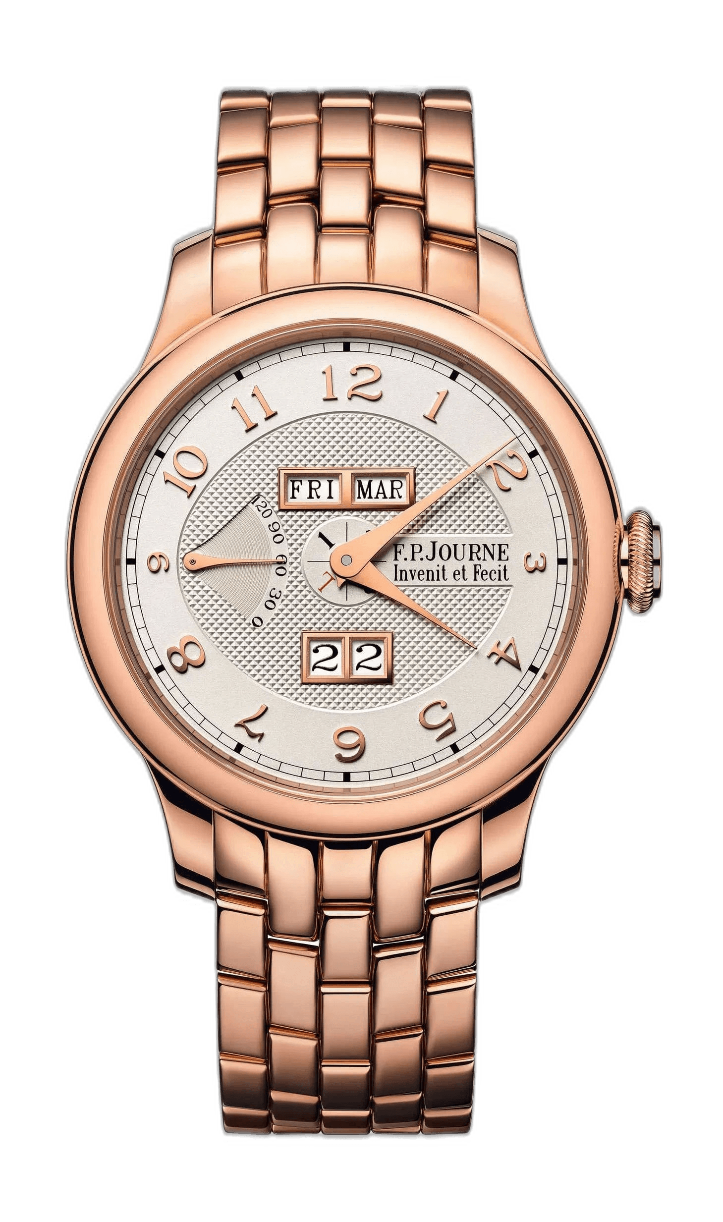 F.P.Journe Quantième Perpétuel 18K 6N Gold — Silver White Guilloche Dial | Ref. 1300.3