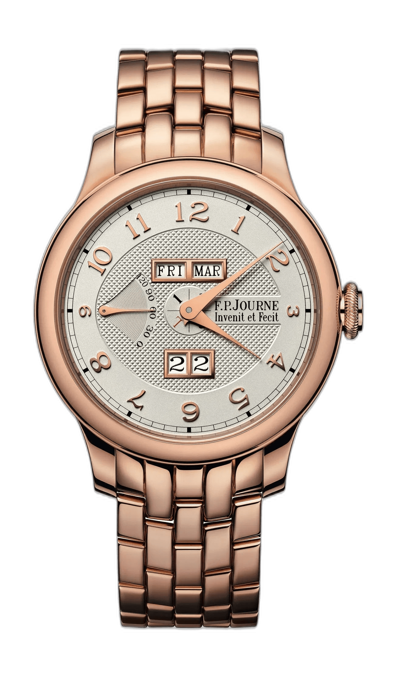 F.P.Journe Quantième Perpétuel 18K Gold — Silver & White Guilloché Dial | Ref. 1300.3