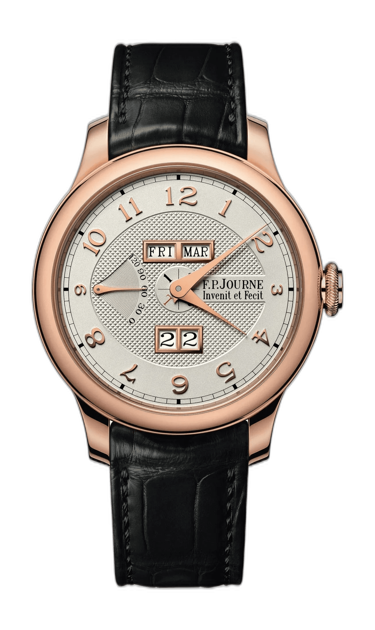 F.P.Journe Souveraine 18K 6N Gold — Guillochéd Silver & White Perpetual Dial | Ref. Calibre 1300.3