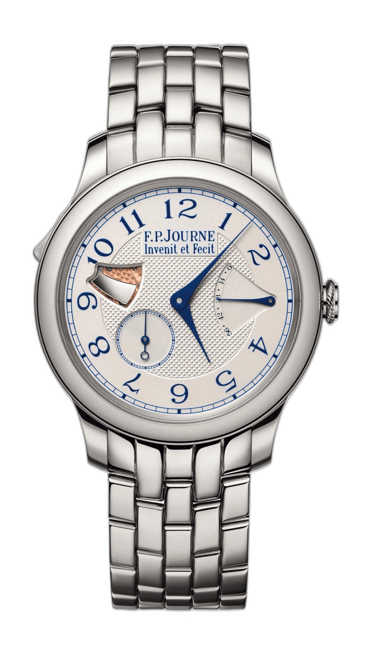 F.P.Journe Souveraine Stainless Steel — Guillochéd Silver Dial | Ref. Calibre 1408