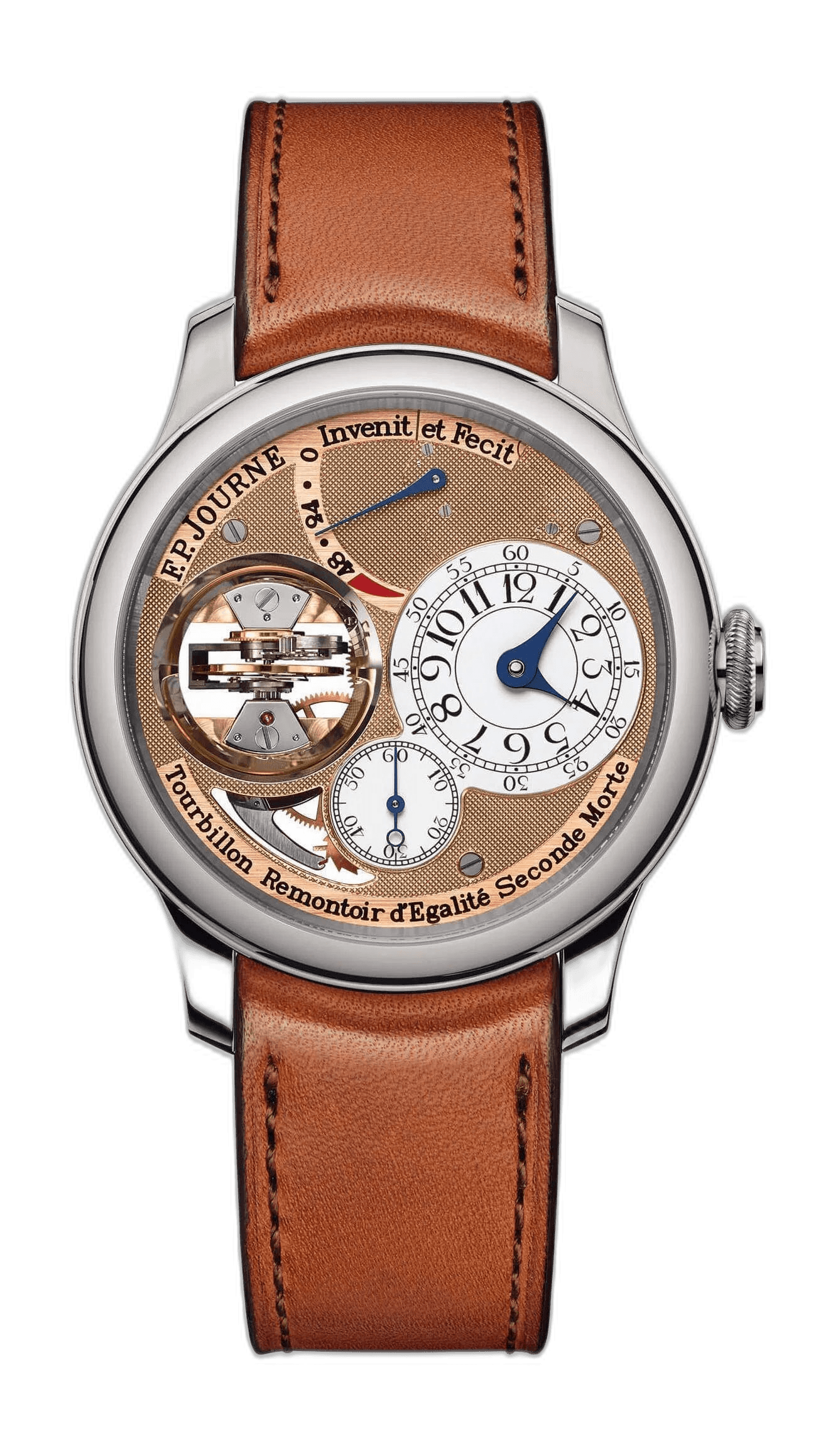 F.P.Journe Tourbillon Souverain Platinum — Enamel & Gold Clou de Paris Dial | Ref. 1519