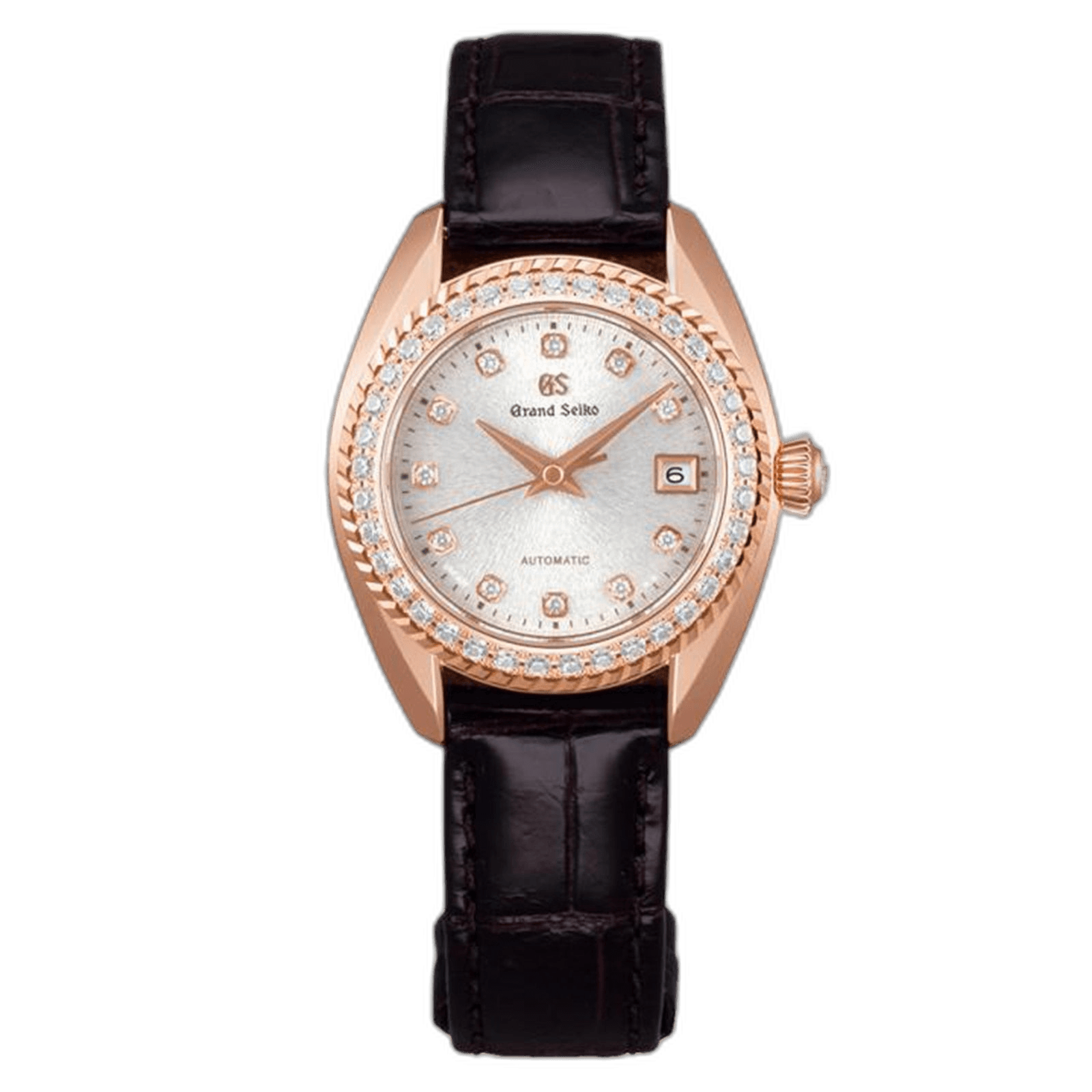 Grand Seiko 20th Anniversary Rose Gold — Diamond-Set Silver Textured Dial | Ref. STGK002