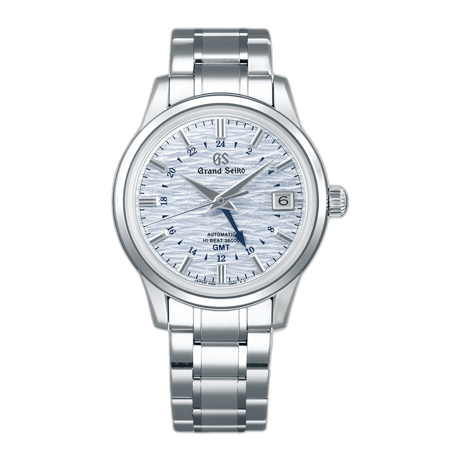 Grand Seiko Elegance Collection Stainless Steel — Shosho Wave Pattern GMT Dial | Ref. SBGJ249