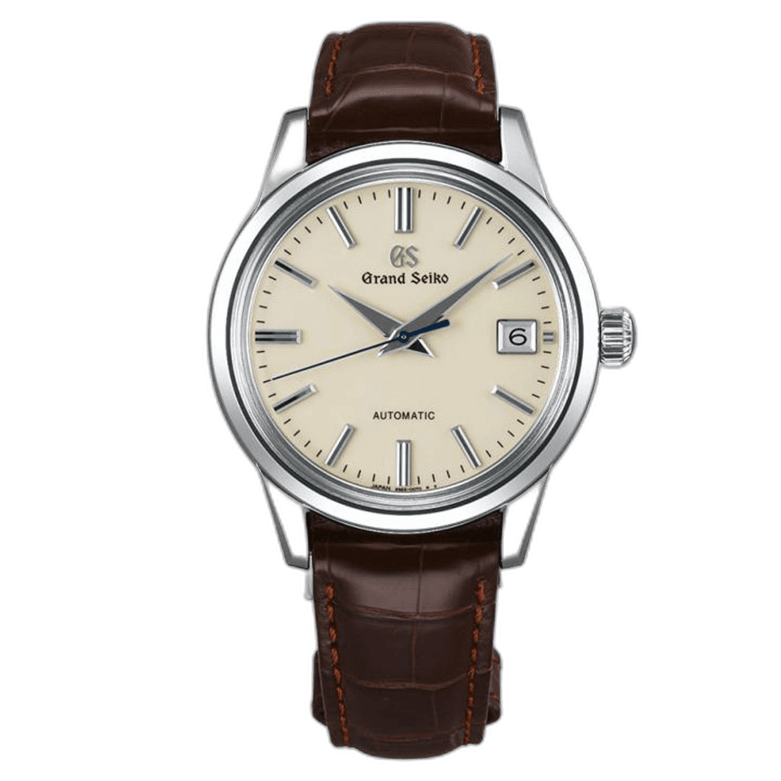 Grand Seiko Elegance Collection Stainless Steel — Silver Dial with Blue Steel Hand | Ref. SBGR261