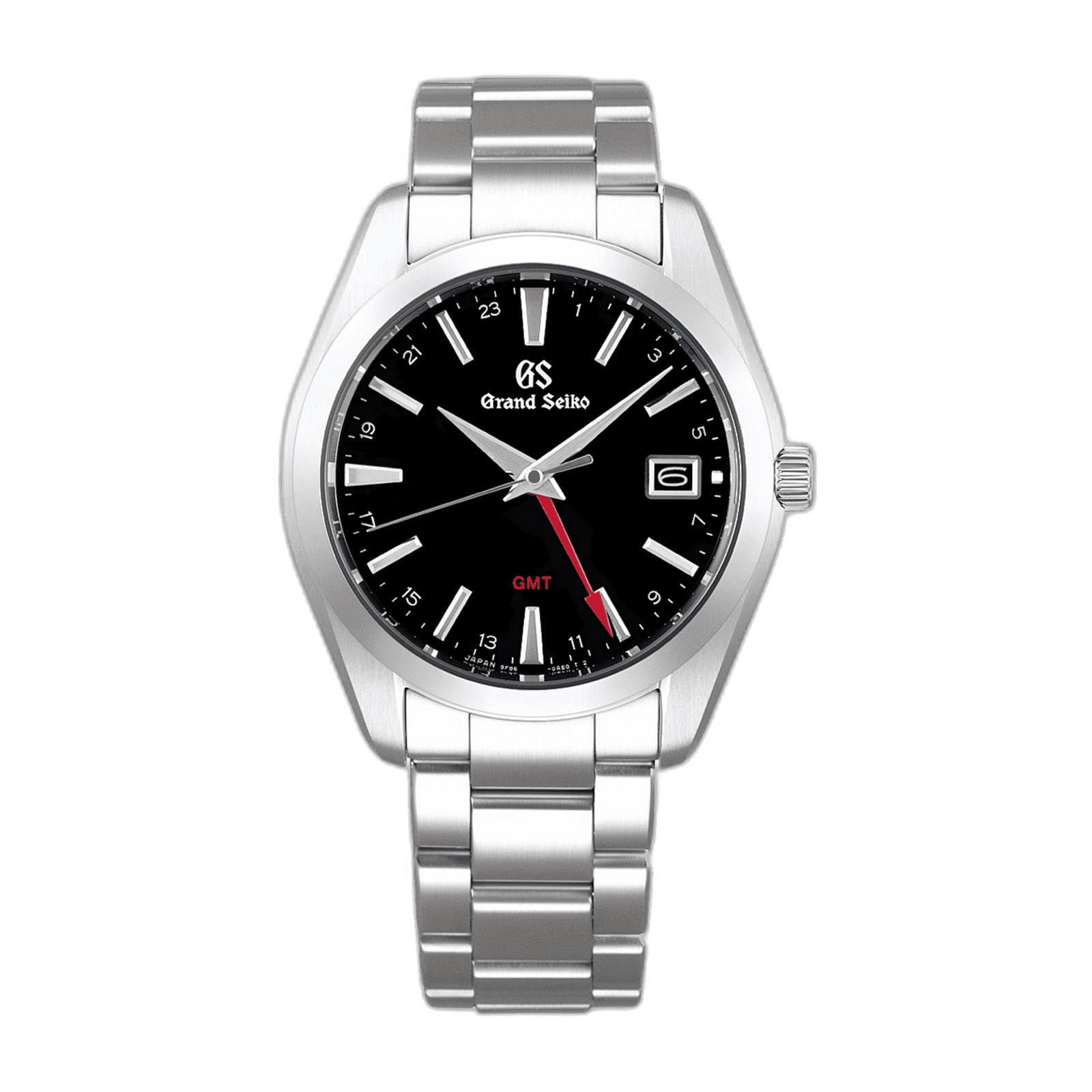 Grand Seiko Heritage Stainless Steel -- Black GMT Quartz | Ref. SBGN013
