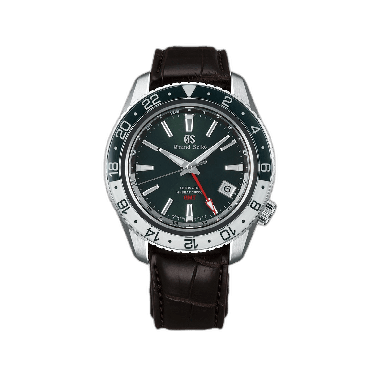 Grand Seiko Sport Collection Hi-Beat 36000 — Vintage Green GMT Triple Time Zone | Ref. SBGJ239