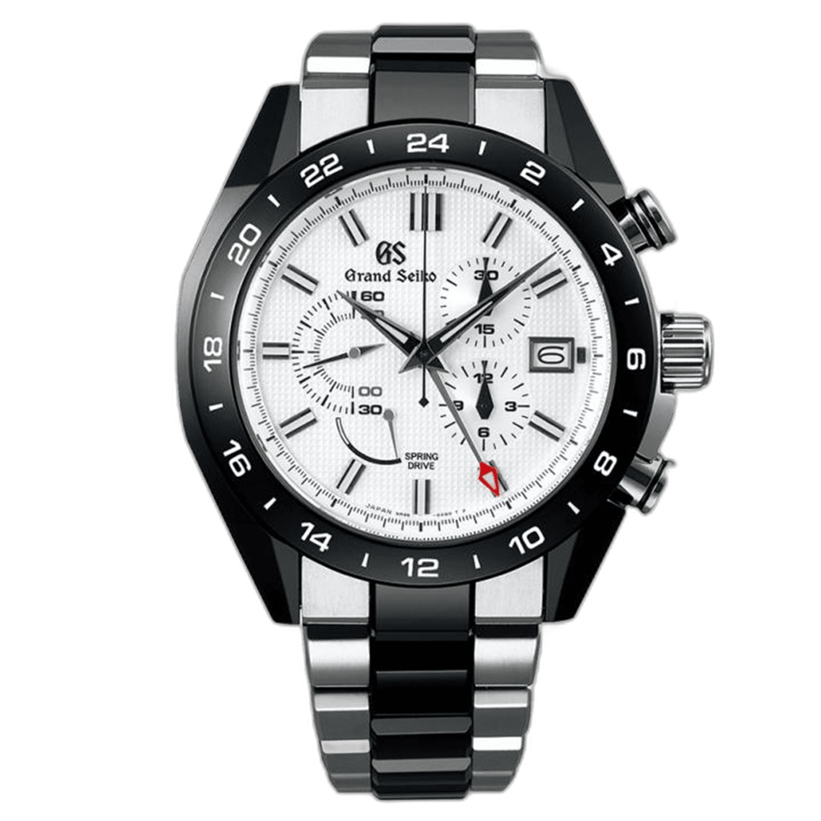 Grand Seiko Sport Collection Titanium-Ceramic — Black Chronograph GMT Dial | Ref. SBGC221