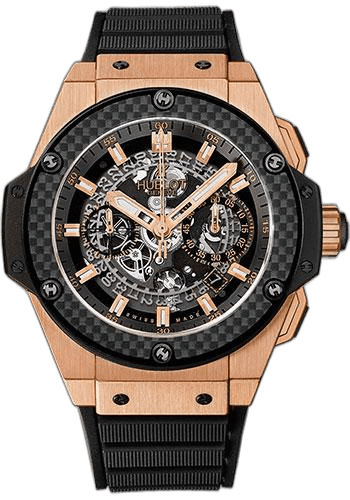 Big Bang King Power Unico King Gold Carbon Watch-701.OQ.0180.RX 48mm Skeleton Dial by Hublot — 701.OQ.0180.RX