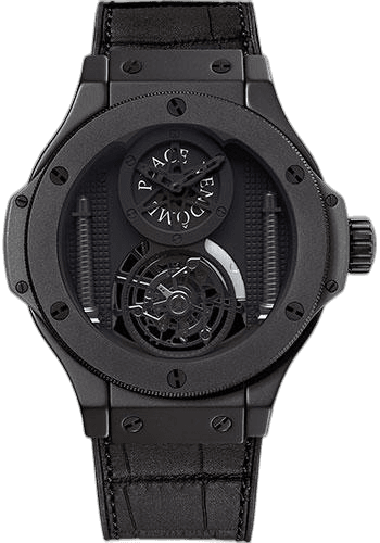 Hublot 44mm Ceramic Big Bang Vendome Tourbillon All Black Watch-305.CI.0009.GR Watch Ref. 305.CI.0009.GR