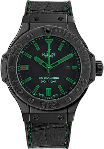 Hublot 48mm Ceramic Big Bang King All Black Green Watch-322.CI.1190.GR.ABG11 Watch Ref. 322.CI.1190.GR.ABG11