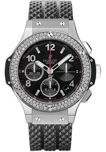 Hublot Big Bang Watch-342.SX.130.RX.114 41mm Steel Diamond Black Dial Watch Ref. 342.SX.130.RX.114