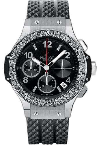 Big Bang Watch-341.SX.130.RX.114 41mm Steel Diamond Black Dial Hublot Ref. 341.SX.130.RX.114