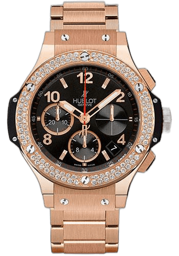 Big Bang Watch-341.PX.130.PX.114 41mm Gold Diamond Black Dial · Hublot 341.PX.130.PX.114