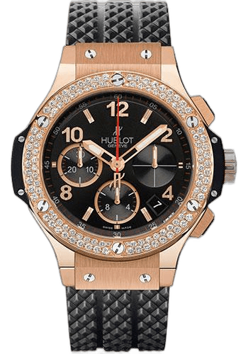 Hublot 41mm Gold Diamond Black Dial Big Bang Watch-341.PX.130.RX.114 Watch Ref. 341.PX.130.RX.114