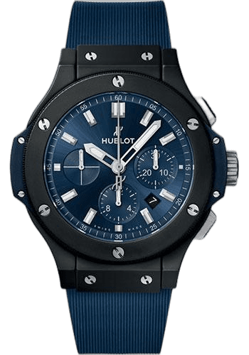 Hublot Big Bang Ceramic Blue Watch - 44 mm - Blue Dial - Dark Blue Lined Rubber Strap-301.CI.7170.RX 44mm