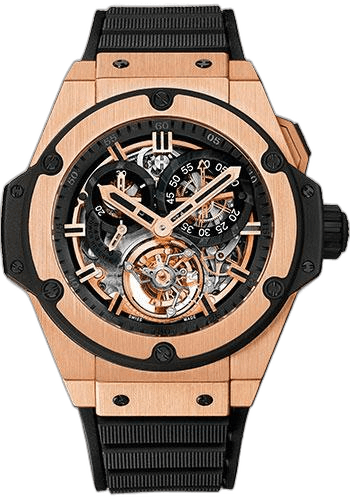Big Bang King Power Chrono Tourbillon Watch-708.PX.0180.RX 48mm Gold Skeleton Dial — Hublot Ref. 708.PX.0180.RX