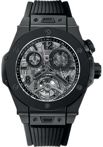 Hublot Big Bang Tourbillon Chronograph Cathedral Minute Repeater All Black Limited Edition of 20 Watch-404.CI.0110.RX 45mm Ceramic Sapphire Dial (404.CI.0110.RX