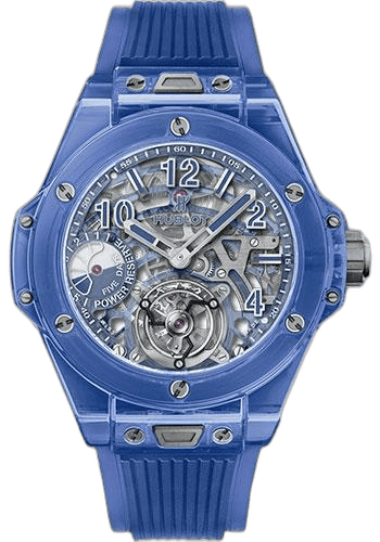 Hublot Big Bang Tourbillon Power Reserve 5 days Blue Sapphire Watch - 45 mm - Sapphire Crystal Dial Limited Edition of 30-405.JL.0120.RT 45mm Watch Ref. 405.JL.0120.RT