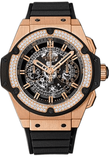 Hublot 48mm Diamond Skeleton Dial Big Bang King Power Unico King Gold Diamonds Watch-701.OX.0180.RX.1104 Watch Ref. 701.OX.0180.RX.1104