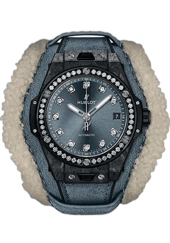 Hublot Big Bang One Click Frosted Carbon Diamonds Limited Edition of 100 Watch-465.QK.7170.VR.1204.ALP18 39mm Fiber Diamond Ice Blue Dial (465.QK.7170.VR.1204.ALP18