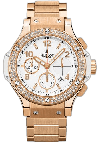 Hublot Big Bang Portocervo Watch-341.PE.2010.PE.1104 41mm Gold Diamond White Dial Ref. 341.PE.2010.PE.1104