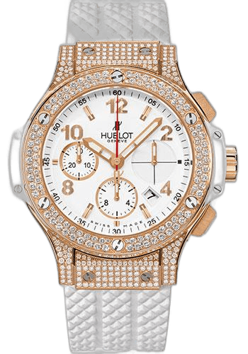 Hublot Big Bang Portocervo Watch-341.PE.2010.RW.1704 41mm Gold Diamond White Dial (341.PE.2010.RW.1704